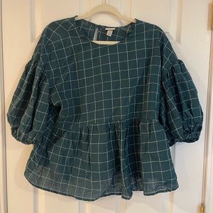 A New Day blouse size XL green